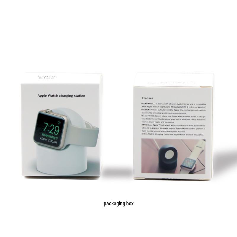 Cross-Border Hot Sale iWatch Smartwatch Wireless Charger Silicone Stand - Desktop Charging Base