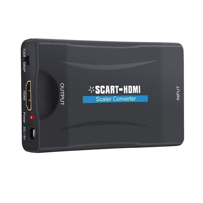 Alpexe convertisseur scart vers hdmi adaptateur péritel vidéo pour smartphone box décodeur stb ps3 ps4 sky hdtv lecteur dvd blu-ra