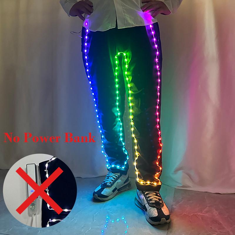Men Bar Club Night Show costume Cool LED Light up Pants Colorful Glowing Dance Wear Night Show Stage Performance Supplies