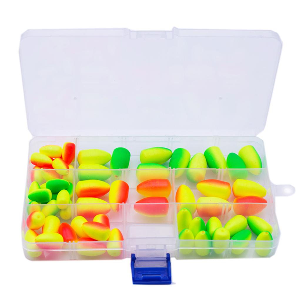 Рыболовные поплавки 60 шт. Помпано Поплавки для рыболовных снастей Поплавки для рыбалки нахлыстом Яркий цвет с