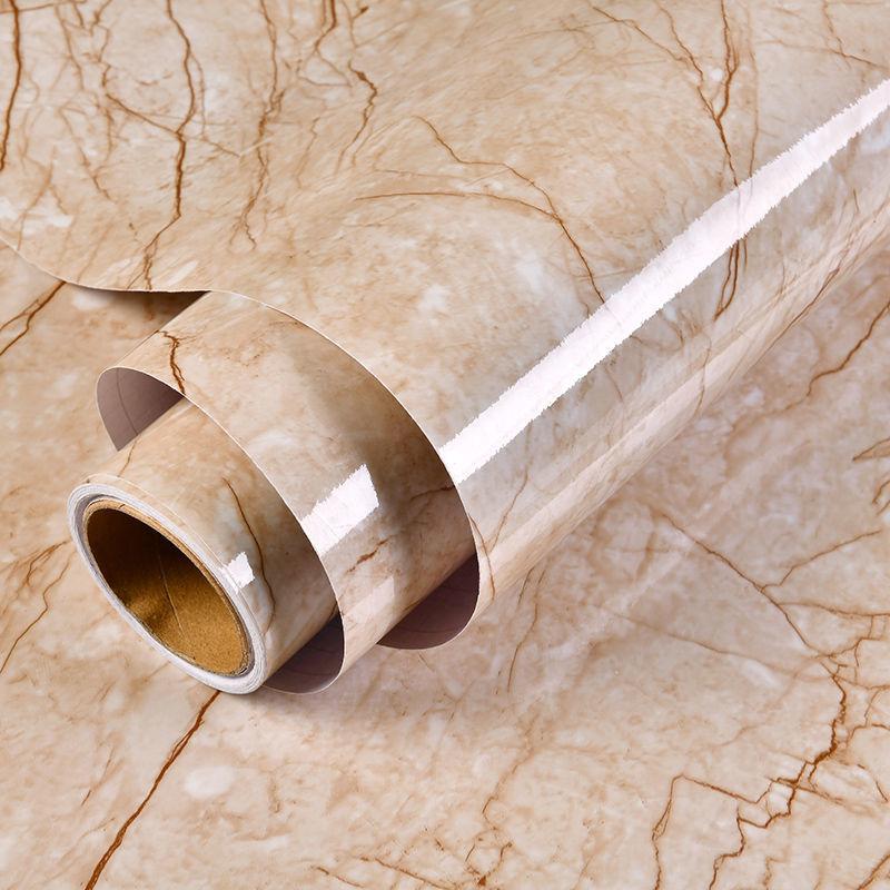 Marble Vinyl Film DIY Self Adhesive Wallpaper Bathroom Kitchen Cupboard Countertops Contact Paper PVC Waterproof Wall Stickers