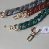 New Fashion Woman Handbag Accessory Chain Detachable Replacement White Beige Red Blue Grey Strap Women Shoulder DIY Resin Chain