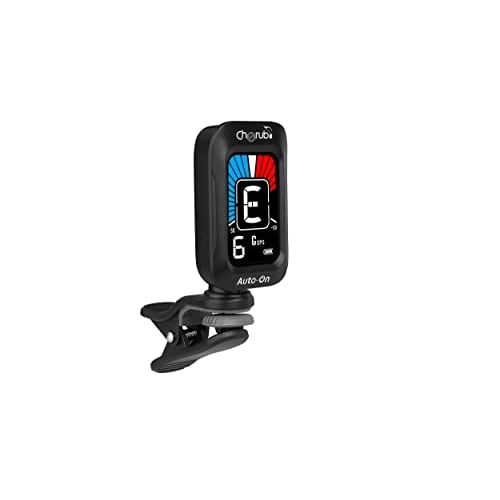 Cherub Rechargeable Clip-on Tuner, USB Type-C Charging, Easy-to-Read Display, Multiple Tuning Modes (Ukulele and Bass), Compact Size, CPS Tuning, Auto
