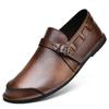 Retro Brown Leather Shoes Men Loafers Classic Men Shoes for Wedding Male Comfortable Business All-match Men Casual Oxford Shoes