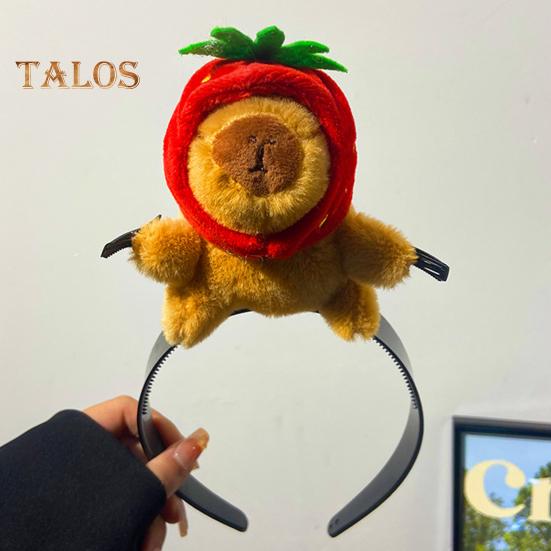 Capybara Decor Headband Funny Animal Decor Elastic Hair Hoop Parties Cosplay Headwear Hair Accessories