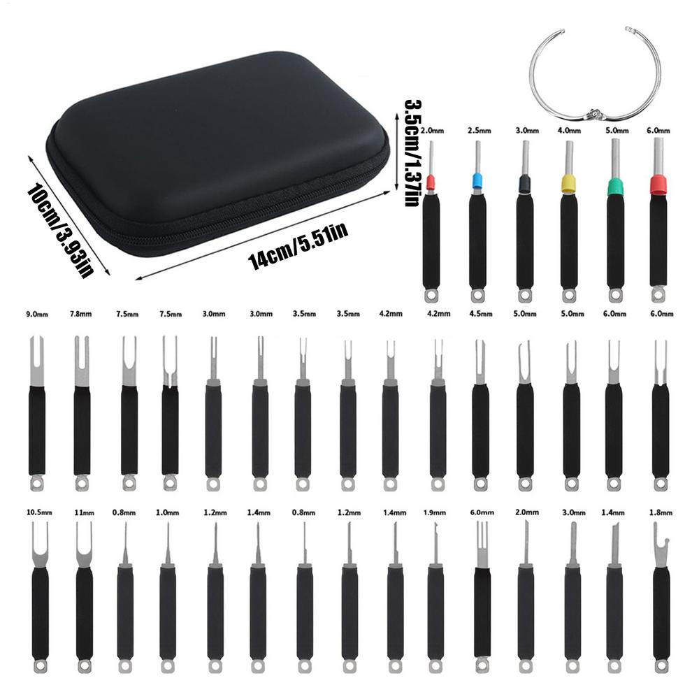 36 шт. Инструмент для извлечения контактов, Съемник клемм, Электрический разъем, Автомобильный провод, Снятие панели бытового прибора, Снятие дверной обшивки, Жгут проводов