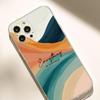 Прозрачный чехол с контрастным рисунком гор для серии iPhone 14/15/16/17 Pro Max, защита от падений
