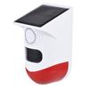 Solar Motion Sensor Alarm Outdoor Solar Alarm 120dB Loud Siren LED Strobe Lights Sound Security