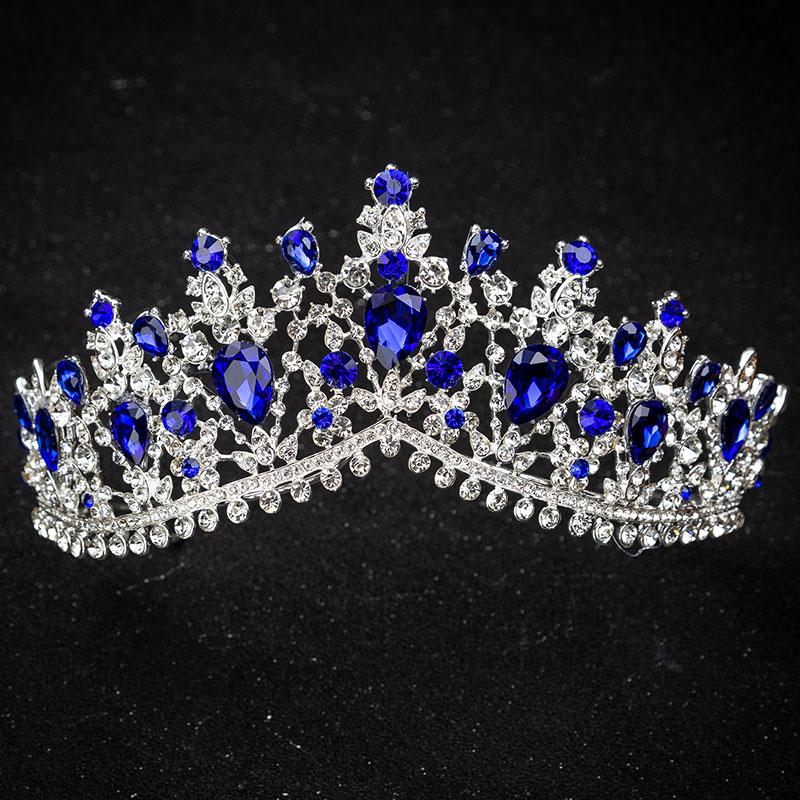European Design Crystal Big Princess Queen Crowns Marriage Bridal Wedding Hair Accessories Jewelry Bride Tiaras Headbands