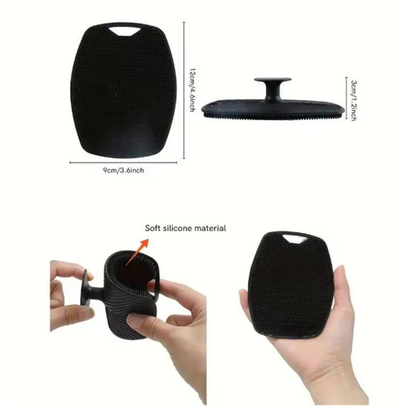 1 шт. Мягкая силиконовая отшелушивающая щетка-очиститель Ручной скраб для тела для очищения Душ Нежный массаж Банная щетка