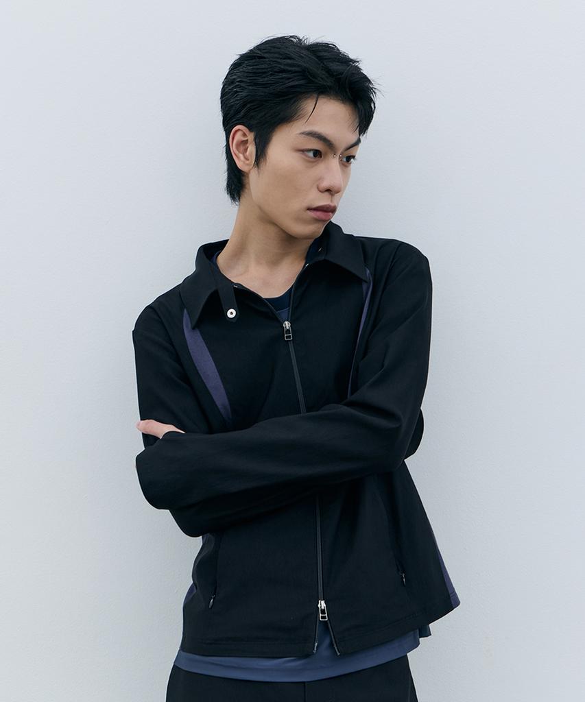 ROWM Contrast Panel Jacket (Black)