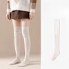 Гольфы тонкие длинные наборные носки женские высокие однотонные носки в стиле пэчворк высокоэластичные чулки