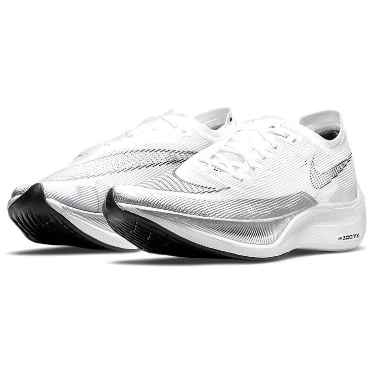 Nike ZoomX Vaporfly NEXT% 2 White Metallic Silver Unisex Sneakers Black CU4111-100