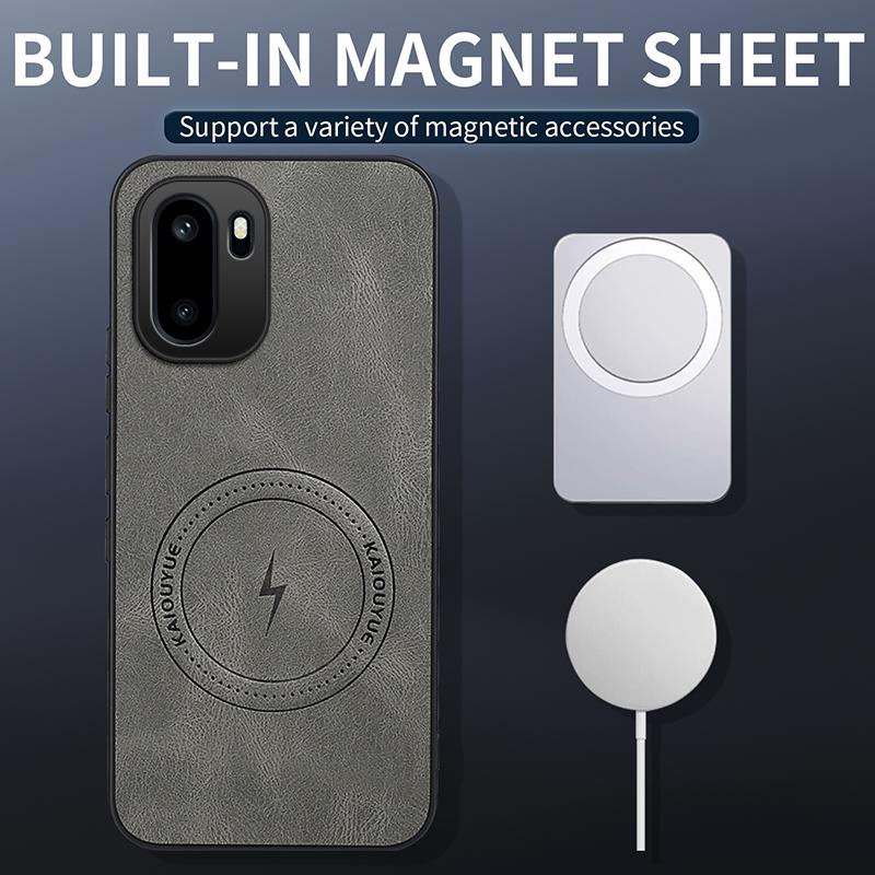 Чехол для OnePlus Ace 6/Ace 6t/Ace6 Простой стильный Магнитная застежка Роскошная кожаная Кожаный анти-ударный чехол для OnePlus Ace6