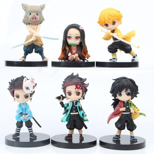 Hashibira Inosuke Figure Kimetsu No Yaiba Kamado Nezuko Tanjirou Pvc Action Figure Anime Demon Slayer Figurine Toys