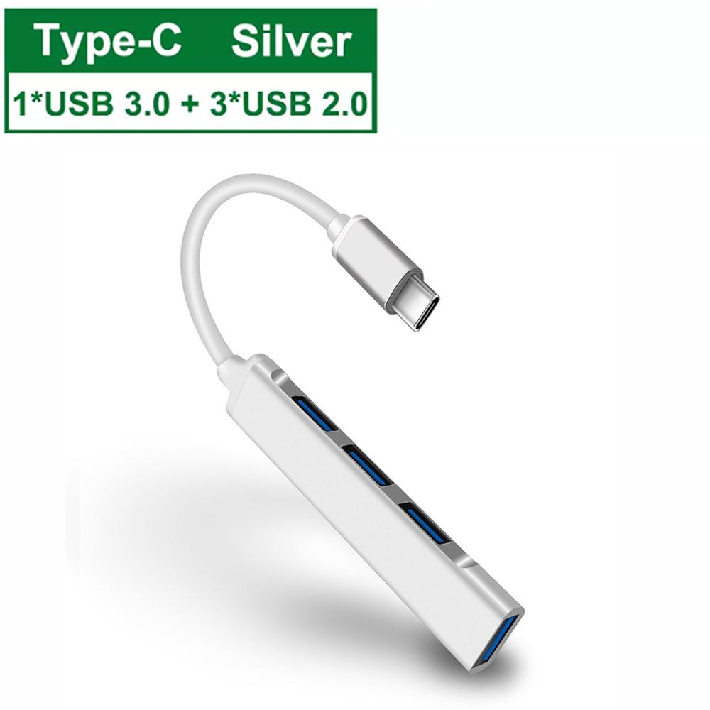 4-в-1 USB 3.0 HUB USB HUB док-станции Type C 3.1 Multi USB Splitter адаптер OTG для ноутбуков ПК аксессуары Macbook Pro