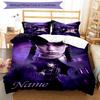 3pcs Custom Name Wednesday Addams Bedding Set Duvet Cover Closure Includes 1 Duvet Cover & 2 Pillowcases for All Seasons Bedroom Decor