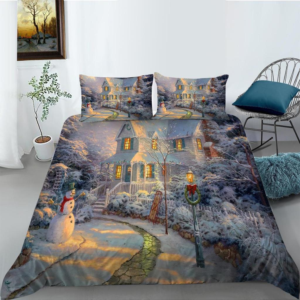 Рождественский комплект постельного белья, креативное домашнее постельное белье, размер Ling, постельное белье, роскошное пододеяльник, мужской и женский пододеяльник