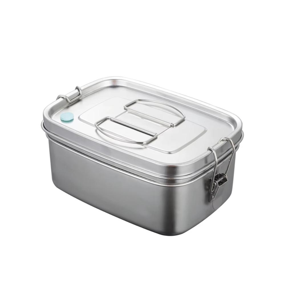 304 Stainless Steel Stainless Steel Lunch Box Leakproof Cover Portable Food Container  Outdoor
