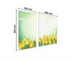 SZKLANA PŁYTA OCHRONNA NA KUCHENKĘ 90x52 TULIPANY