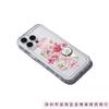 Розовый цветочный бант подходит для чехла мобильного телефона Apple 16plus iPhone16/15/14 с подушкой безопасности 12 прозрачный 11.