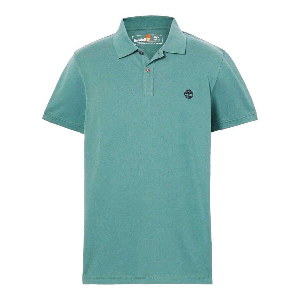 Timberland Mens Oyster River Logo Short-Sleeved Polo Shirt