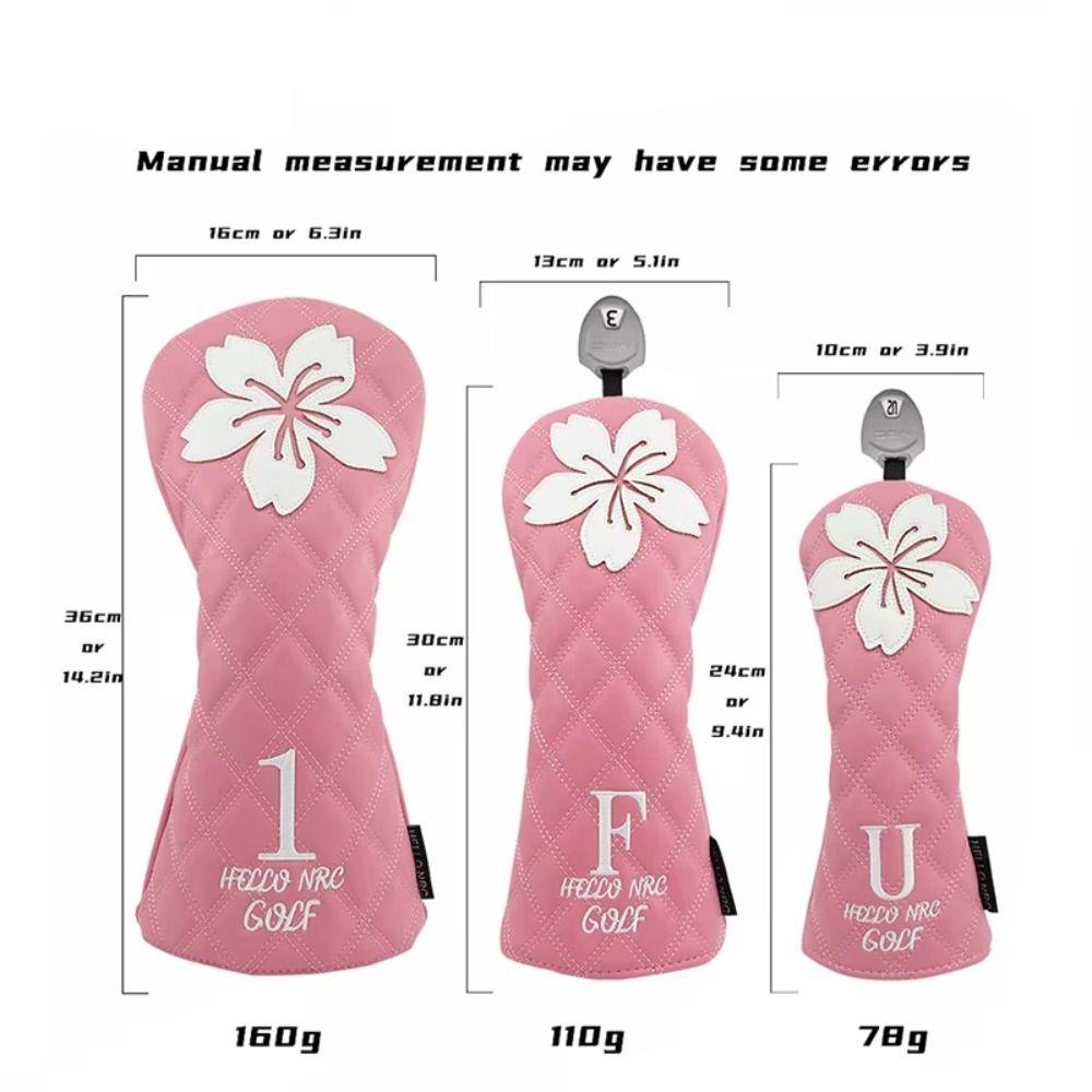 Soft And Durable Golf Club Protector Sakura Pattern Wood Headcover Golf Head Cover  Driver Fairway