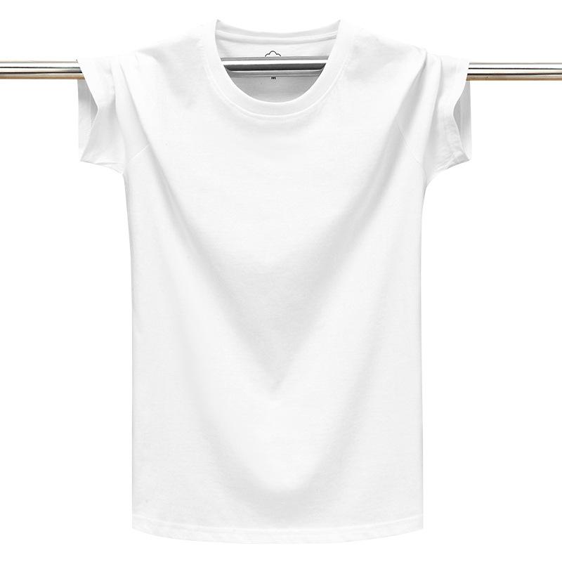 Мягкая синяя модная хлопковая летняя футболка для мужчин с круглым вырезом и короткими рукавами, свободная посадка, дышащая однотонная футболка для спорта на открытом воздухе, черная, для фитнеса, серая