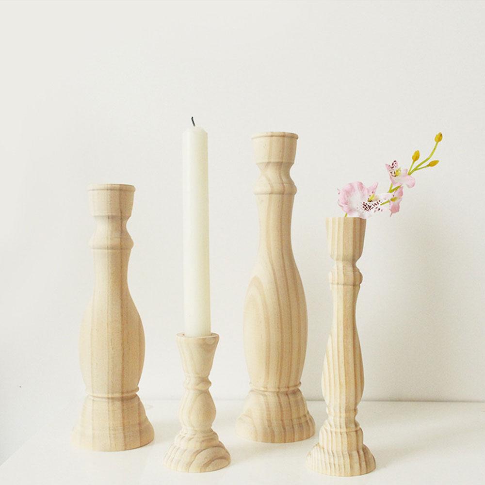 Подсвечники из массива дерева основного цвета для центральной композиции канделябра, винтажные, для гостиной, столовой, держатель для стола, подставка для благовоний