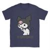 Fashion Kuromi Backside Logo TShirt Unisex Crewneck Cotton T Shirt Short Sleeve Tees New Arrival Clothes