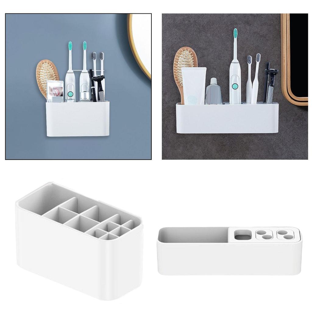 Toothbrush and Toothpaste Holder Organizer for Family Vanity Short