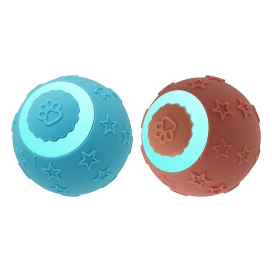 Игрушка для домашних животных Мяч Интерактивная охотничья активная подвижная игрушка для кошек Гибкая Вращающаяся Вибрационная Устойчивая к укусам Технология интеллектуальных датчиков Катящийся мяч