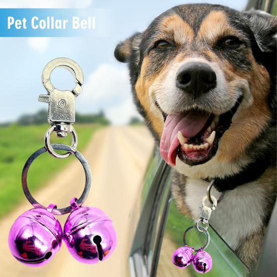 Колокольчик для ошейника для домашних животных, очень громкий колокольчик для отслеживания домашних животных, медные колокольчики с зажимом-лобстером, подвесное кольцо для домашних животных, аксессуары для кошек и собак