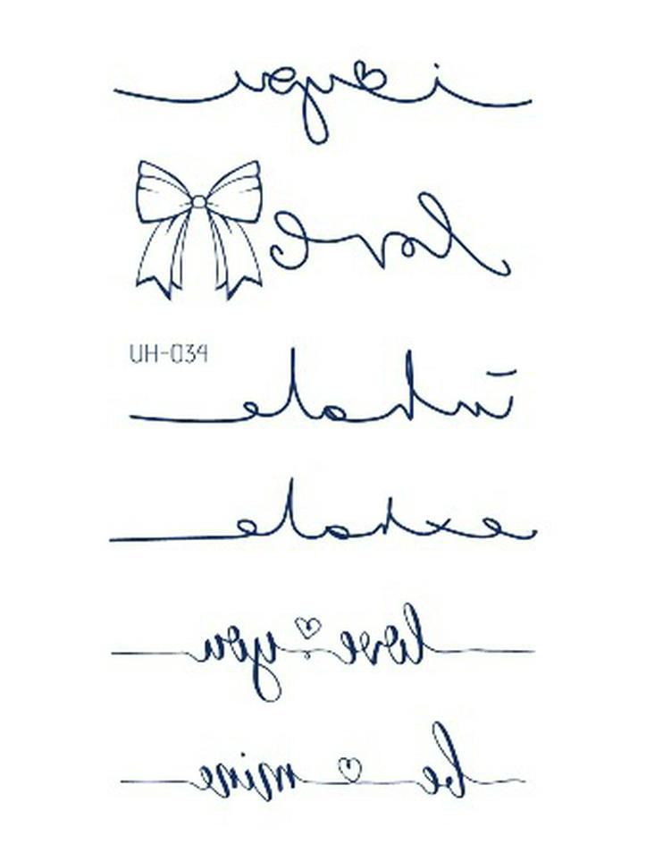 Водостойкие полуперманентные татуировки-наклейки на травяной основе для мужчин и женщин