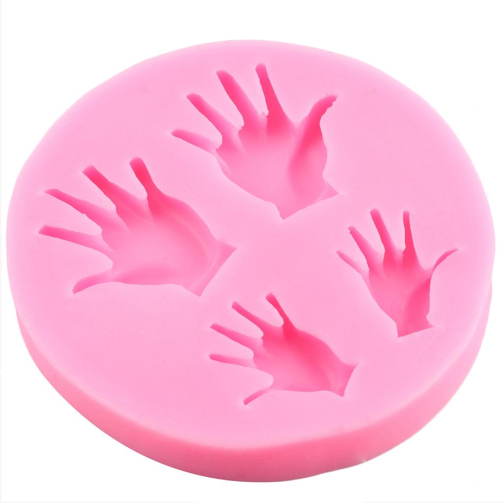 Детские силиконовые формы, детские формы для помадки для ног, инструменты для украшения торта, детские ручные формы для кексов, шоколадные конфеты, смоляные глиняные формы