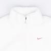 Nike Однотонная куртка-толстовка на молнии с воротником-стойкой, повседневная, свободная, из плотного флиса, женская, цвет Парусный белый FV4009-133