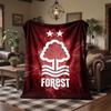 Nottingham Forest Theme Fleece Blanket Cozy Soft Plush Blanket For Bedroom Couch Travel