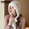 Шапка Женская Зимняя Новая Велосипедная Защита Ушей На Завязках Плюшевая Шапка Модная Плюшевая Теплая Шапка