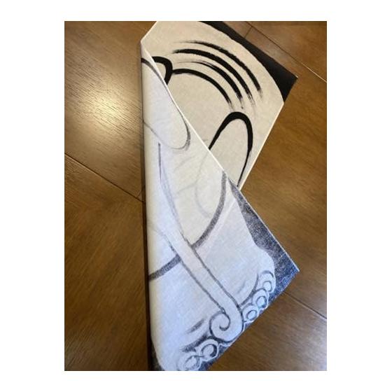 Ito Jakuchu Elephant Design Tenugui Towel - Japanese Art, Sumi-e, Modern Design, 100% Cotton, 90x35cm