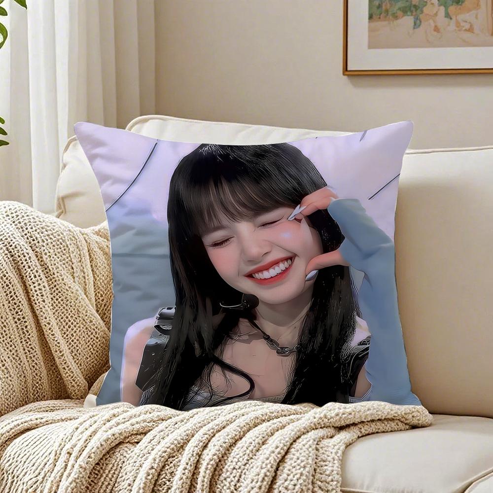 singer powerful LLLisa Cushion Cover Pillowcase Antidustmite living Room Sofa Decor Cushion Room