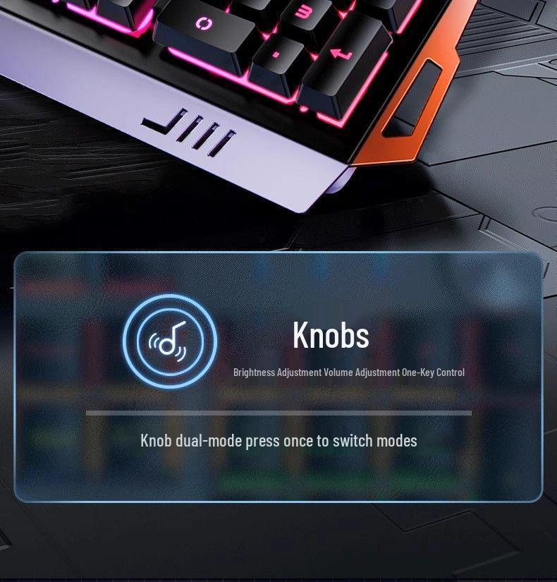 Комплект для киберспортивных игр: проводная клавиатура, мышь и гарнитура