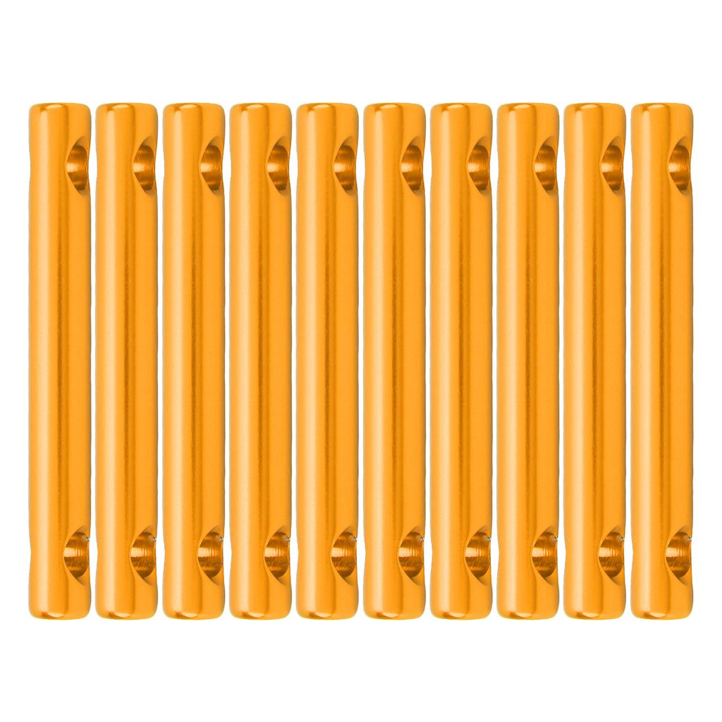 10 Pcs Aluminum Alloy Dual Holes Tent Line Stopper Cord Adjuster Tent Rope Tensioner Buckle