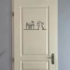 Minimalist Line Art Stickers Door Sticker Bedroom, Kitchen, Bathroom Sign Cartoon Character Design Home Decoration