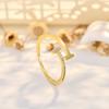 INS Минималистичное кольцо-сердце Женское Легкий Роскошный Стиль Новое Чувство Кольцо на Указательный Палец и Мизинец Повседневная Мода Ручные Украшения