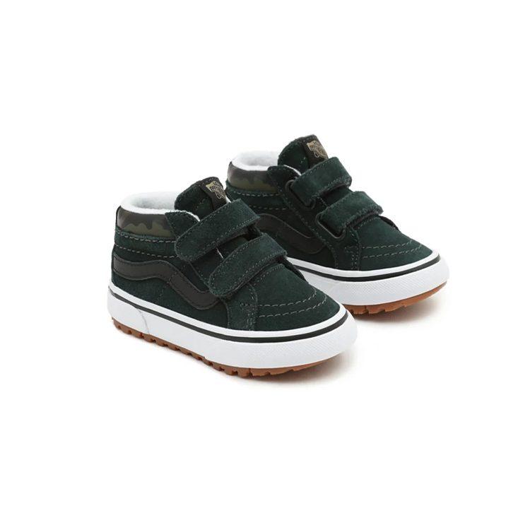 Vans SK8 Reissue V Mte 1 Mid top Kids' Skateboarding Shoes Dark Green White Children Aged 3 7 Years Old VN0A5KRO6HW