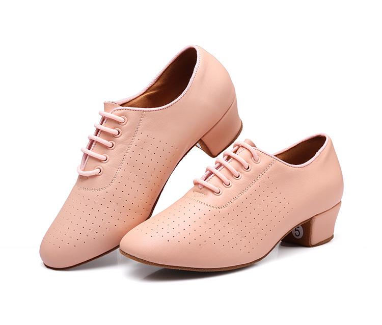 Interior Soft Bottom Leather Dance Shoes Woman Ladies Modern  Jazz Latin Sneakers Breathable Female Dancing Fitness Sport Shoes