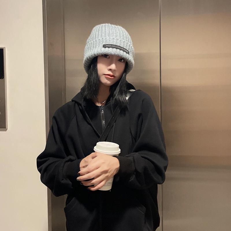 Зимние шапки для женщин, утепленные вязаные шапки с защитой ушей, двухсторонние шапки с ворсом, шерстяные шапки, мягкая теплая шапка