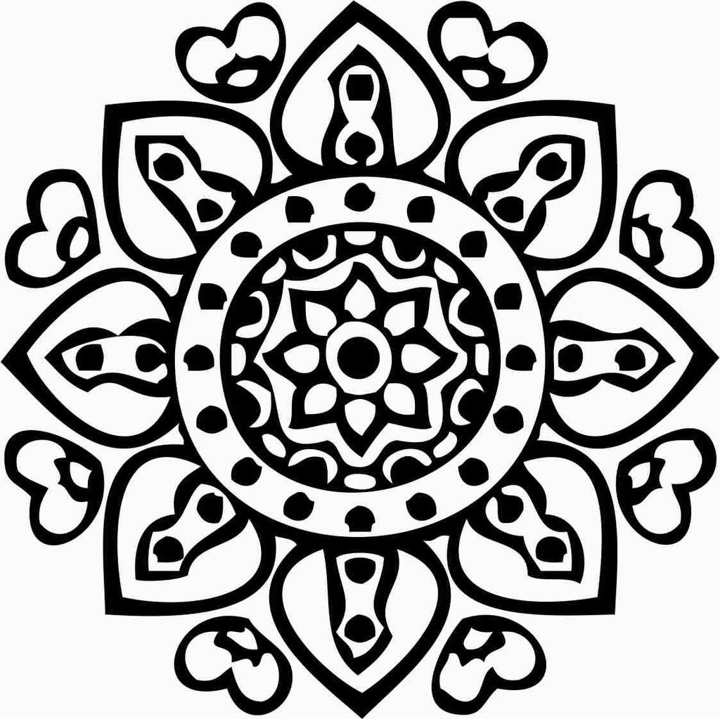 Printtoo Christmas Secret Santa Gift Round Wooden Rubber Stamp Цветочные мандалы Stamps-2