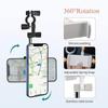 Universal Car Phone Holder 360 Degree Rotatable GPS Navigation Bracket Rearview Mirror Hanging Clip Bracket Cell Phone Holder