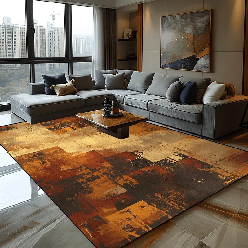 Абстрактные эластичные ковры для украшения диванов в гостиной, ковер для спальни, нескользящий напольный коврик, ковры большой площади с брызгами краски